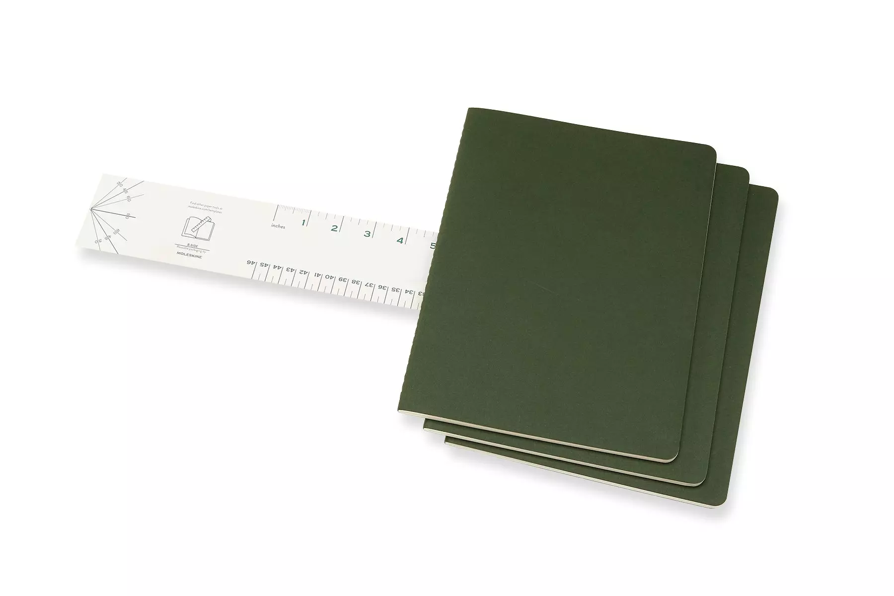 Een Moleskine Cahier Ruled Notebook XL Myrtle Green koop je bij Moleskine.nl